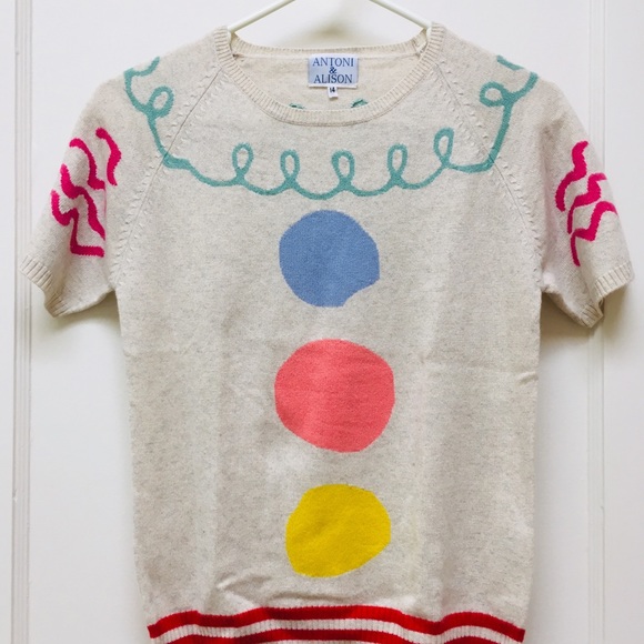 ANTONI & ALISON Sweaters - Antoni & Alison Silk and Cashmere Knit Top